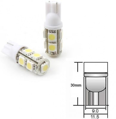 Автомобилна лампа LED L018W  Светодиодна лампа 12V бяла . Заместител на W5W/T10/ R10/W2.1x9.5d